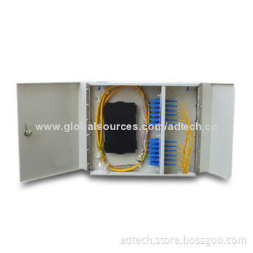 Fiber-optic Transmission Product and System with Lockable Hinged Door, Includes Splice Cassette